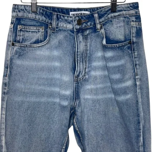 THE ROCKN REV | Women's Casual Light Wash Distressed Jeans | Size 12 - Picture 2 of 13